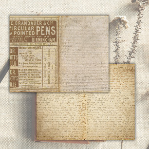 Vintage-Alte-Papier-Seite-Junk-Journal