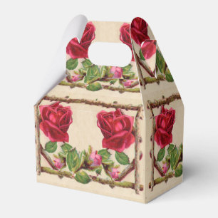 Vintage alte Rose rustikal Viktorianisch Antique Geschenkschachtel