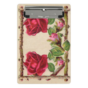 Vintage alte Rose rustikal Viktorianisch Antique Mini Klemmbrett