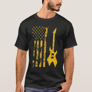 Vintage Alte Schule Elektrische Gitarre für alle M T-Shirt