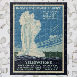 Vintage Alte Treue im Yellowstone Nationalpark