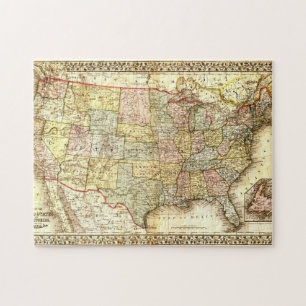 Vintage alte Vereinigten Staaten USA allgemeine Ka