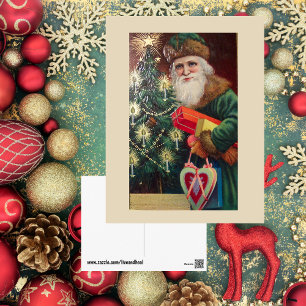 Vintage alter Klassiker Santa St. Nikolaus Postkarte