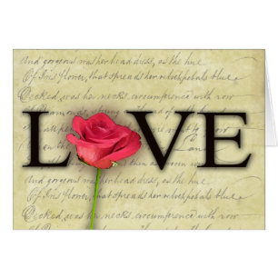 Vintage altmodische Liebe