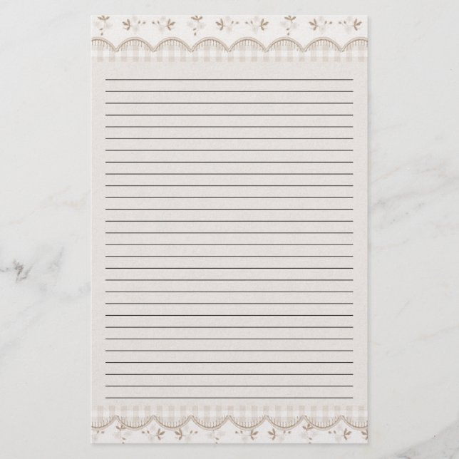 Vintage Altpapierbeschlag Briefpapier (Vorderseite)