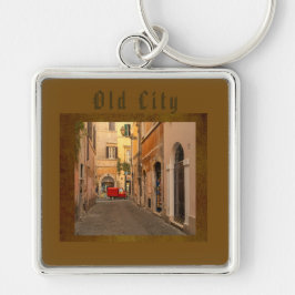 Vintage, Altstadt, Oldtimer, Antik-Stil  Schlüsselanhänger