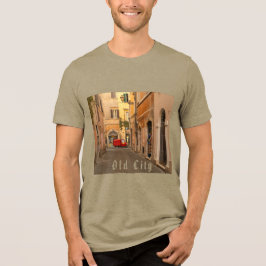 Vintage, Altstadt, Oldtimer, Antik-Stil  Tri-Blend Shirt