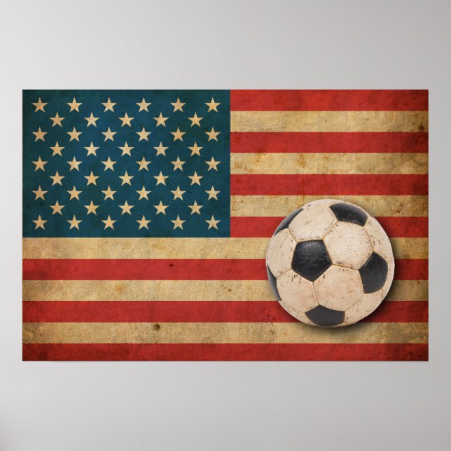 Vintage America Flag Poster (Vorne)