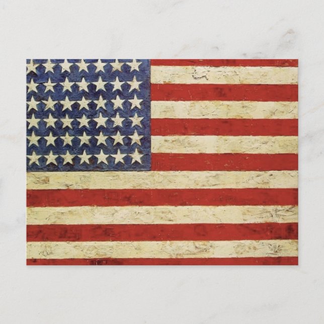 Vintage American Flag Postkarte (Vorderseite)