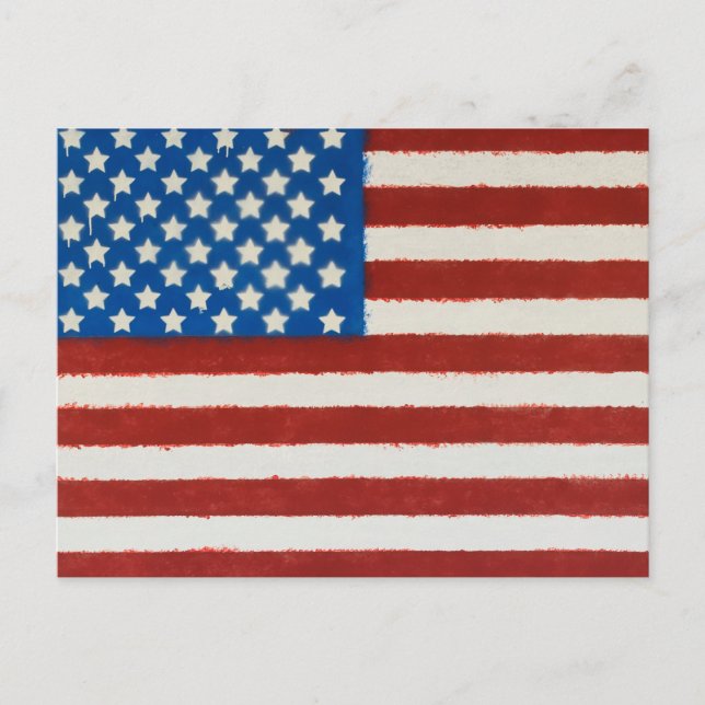 Vintage American Flag Postkarte (Vorderseite)