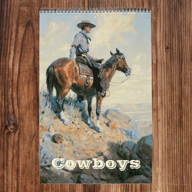 Vintage American West Cowboys, Western der Bildend Kalender (Von Creator hochgeladen)