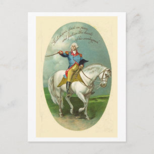 Vintage Americana George Washington Postkarte