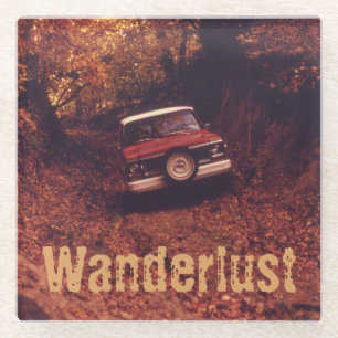 Vintage Americana Wanderlust Glasuntersetzer