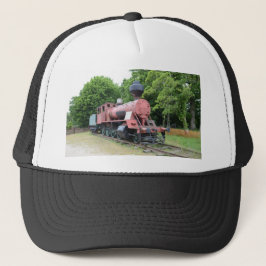 Vintage amerikanische Dampf-Lokomotive Truckerkappe