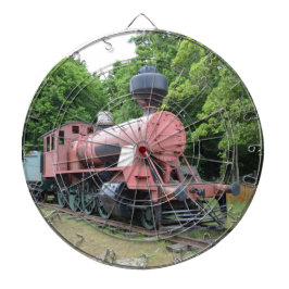 Vintage amerikanische Dampflokomotive Dartscheibe