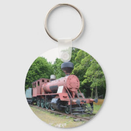 Vintage amerikanische Dampflokomotive Schlüsselanhänger