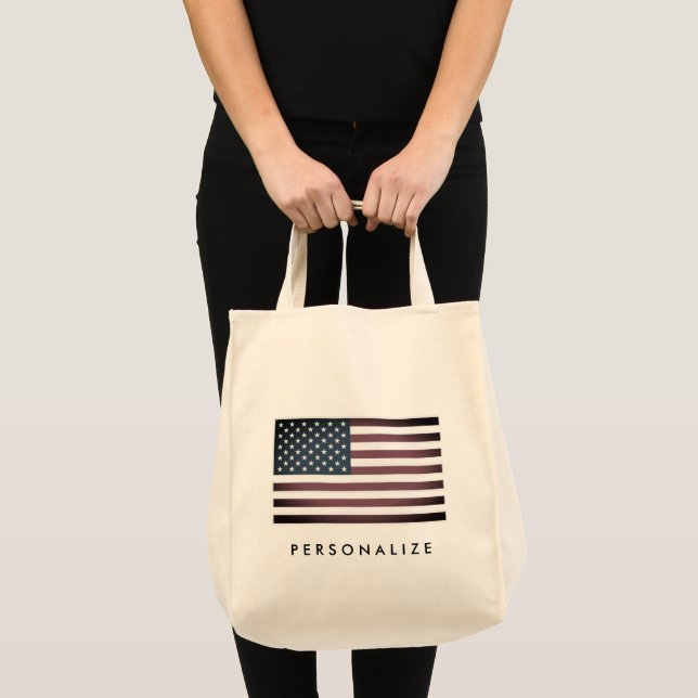 Vintage amerikanische Fahne - Kinderspieltasche Tragetasche (Vorderseite (Produkt))