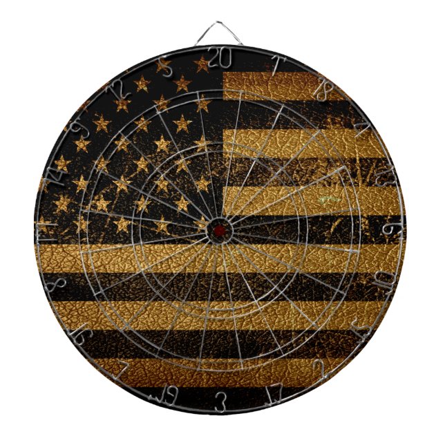 Vintage amerikanische Flagge #3 Dartscheibe (vorne)