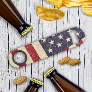 Vintage amerikanische Flagge am 4. Juli GRILLEN Speed Flaschenöffner