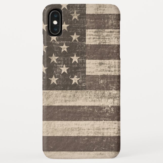 Vintage amerikanische Flagge Case-Mate iPhone Hülle (Rückseite)