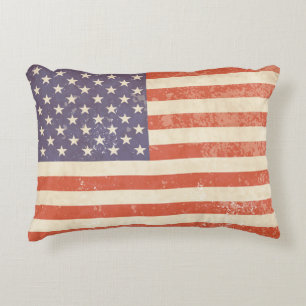 Vintage amerikanische Flagge - Kissen