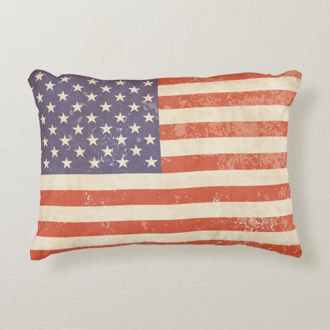 Vintage amerikanische Flagge - Kissen (Vorderseite)