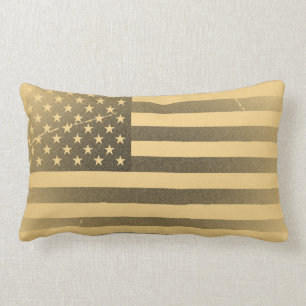 Vintage amerikanische Flagge Lendenkissen