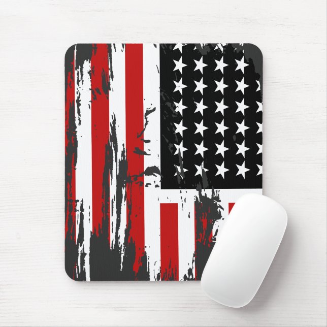 Vintage amerikanische Flagge Mousepad (Mit Mouse)
