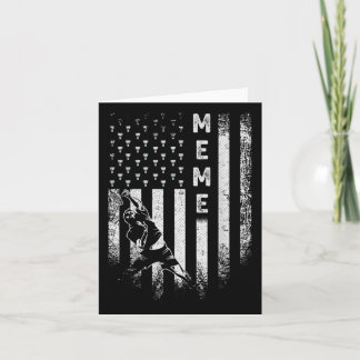 Vintage amerikanische Flagge Proud Badminton Meme Karte