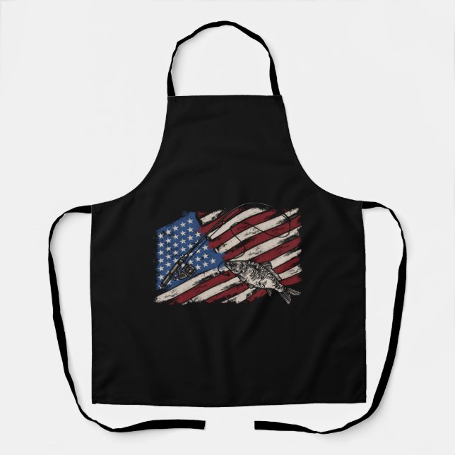 Vintage amerikanische Flagge Schürze (Vorderseite)