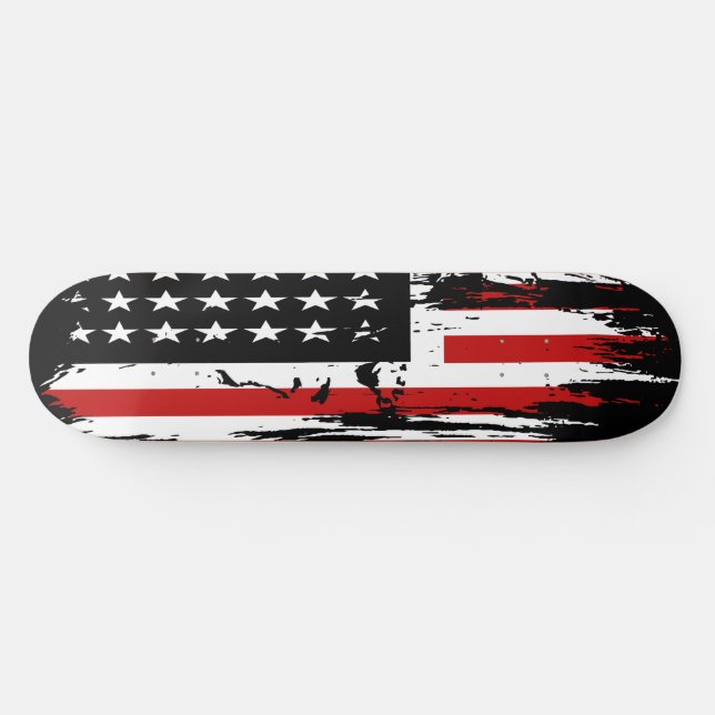 Vintage amerikanische Flagge Skateboard (Horizontal)