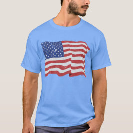 Vintage amerikanische Flagge T-Shirt