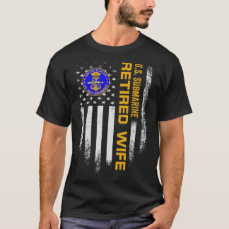 Vintage amerikanische Flagge US-Marine U-Boot-Rude T-Shirt