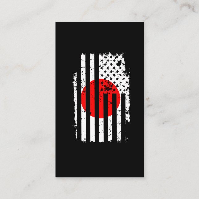 Vintage amerikanische Flagge Visitenkarte (Vorderseite)