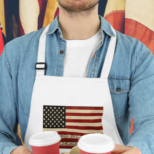 Vintage-Amerikanische-Flaggen-Geschenke Schürze