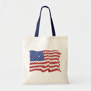 Vintage amerikanische Flaggen-Tasche Tragetasche