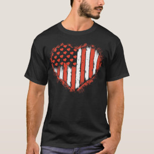 Vintage amerikanische Flaggenhörer T-Shirt