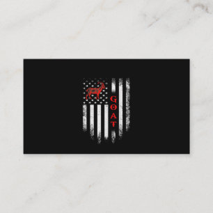 Vintage amerikanische Flaggenziege Visitenkarte