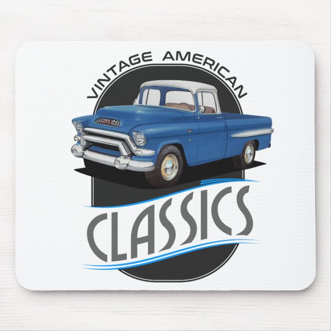 Vintage amerikanische Klassiker gmc Mousepad (Vorne)