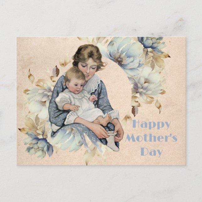 Vintage amerikanische Mutter Postkarte (Vorderseite)
