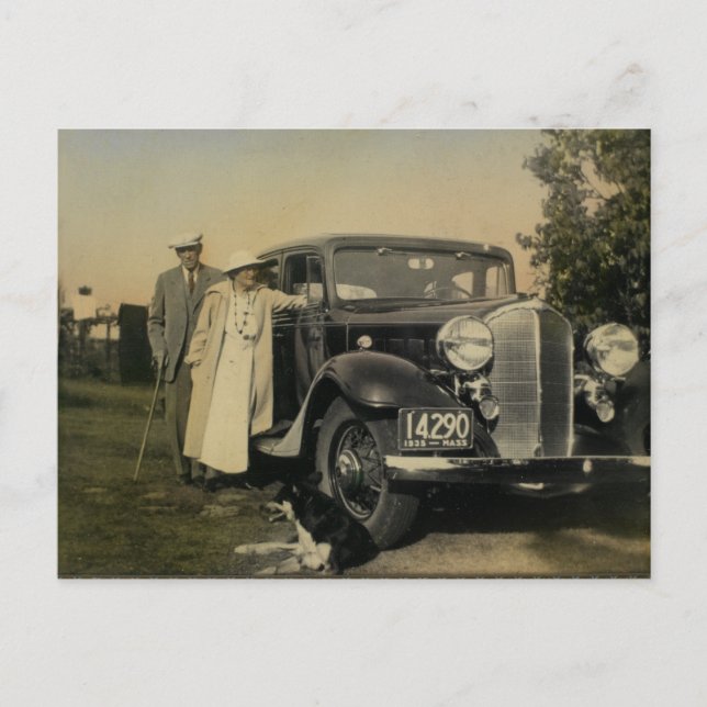 Vintage amerikanische Postkarte (Vorderseite)