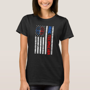Vintage-Amerikanischer-Flagge-HLKK-Techniker-USA-F T-Shirt