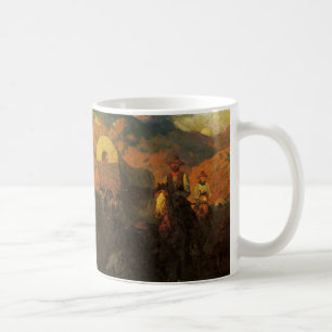 Vintage Amerikanischer Westen, Overland Trail von Kaffeetasse