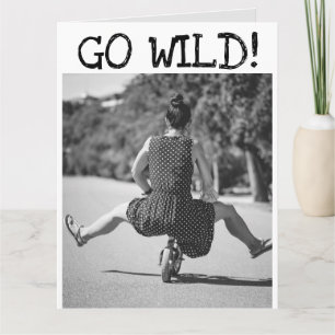 VINTAGE AMI FUNNY VÉLO D'ANNIVERSAIRE CARTES DE RÉ