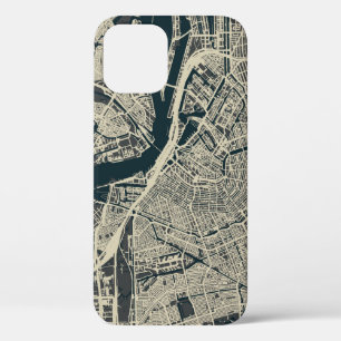 Vintage Amsterdamer Karte: Retro Minimalistisch Case-Mate iPhone Hülle