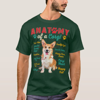 Vintage Anatomie eines Corgi Funny Dog Eigentümers T-Shirt