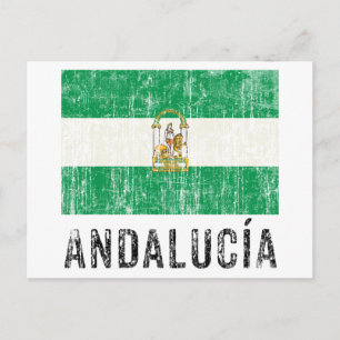 Vintage Andalusien Postkarte
