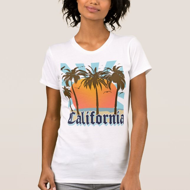 Vintage Andenken Kaliforniens T-Shirt (Vorderseite)