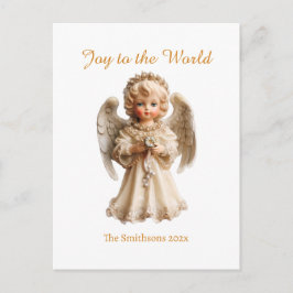 Vintage Angel Christmas  Feiertagspostkarte