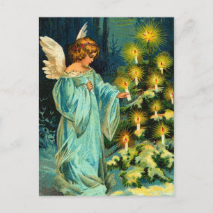 Vintage Angel Christmas Postcards Feiertagspostkarte